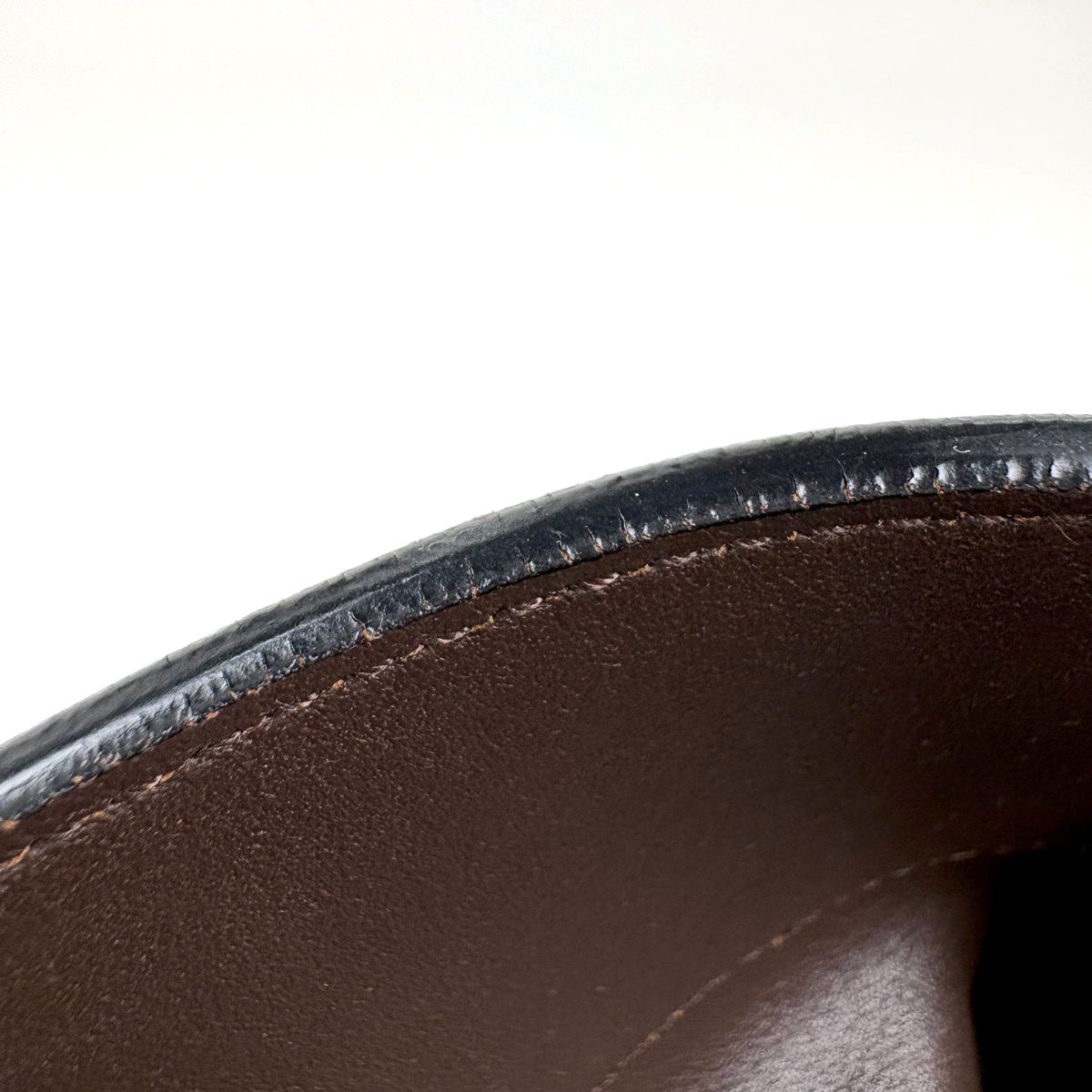 Prada Shoulder Bag Milan Leather Brown Black — view 7