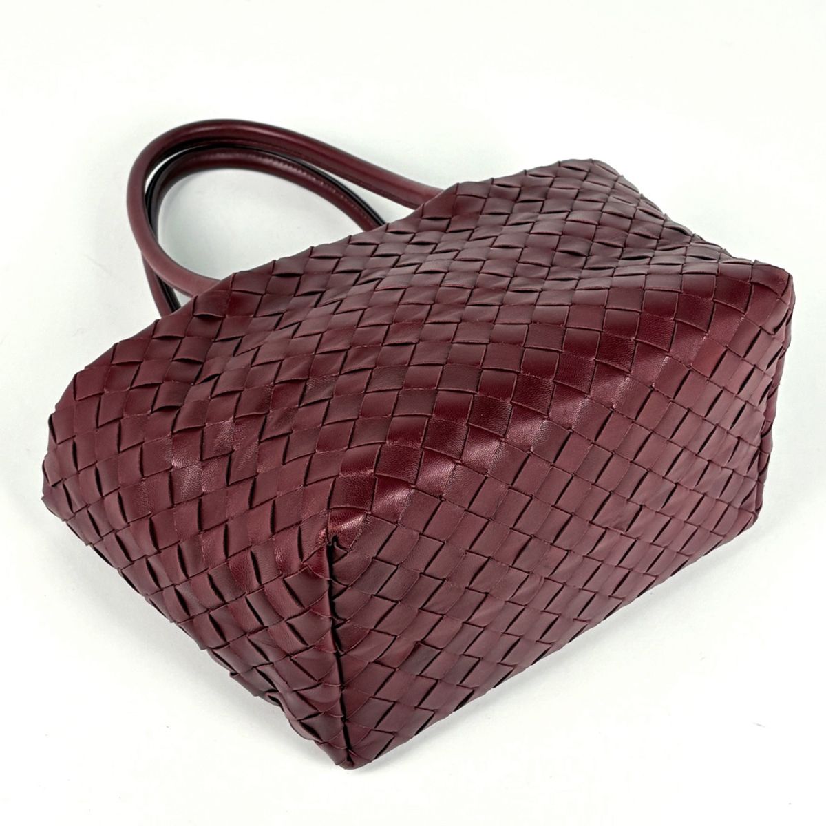 Bottega Veneta Handbag Intrecciato Leather Bordeaux — view 2