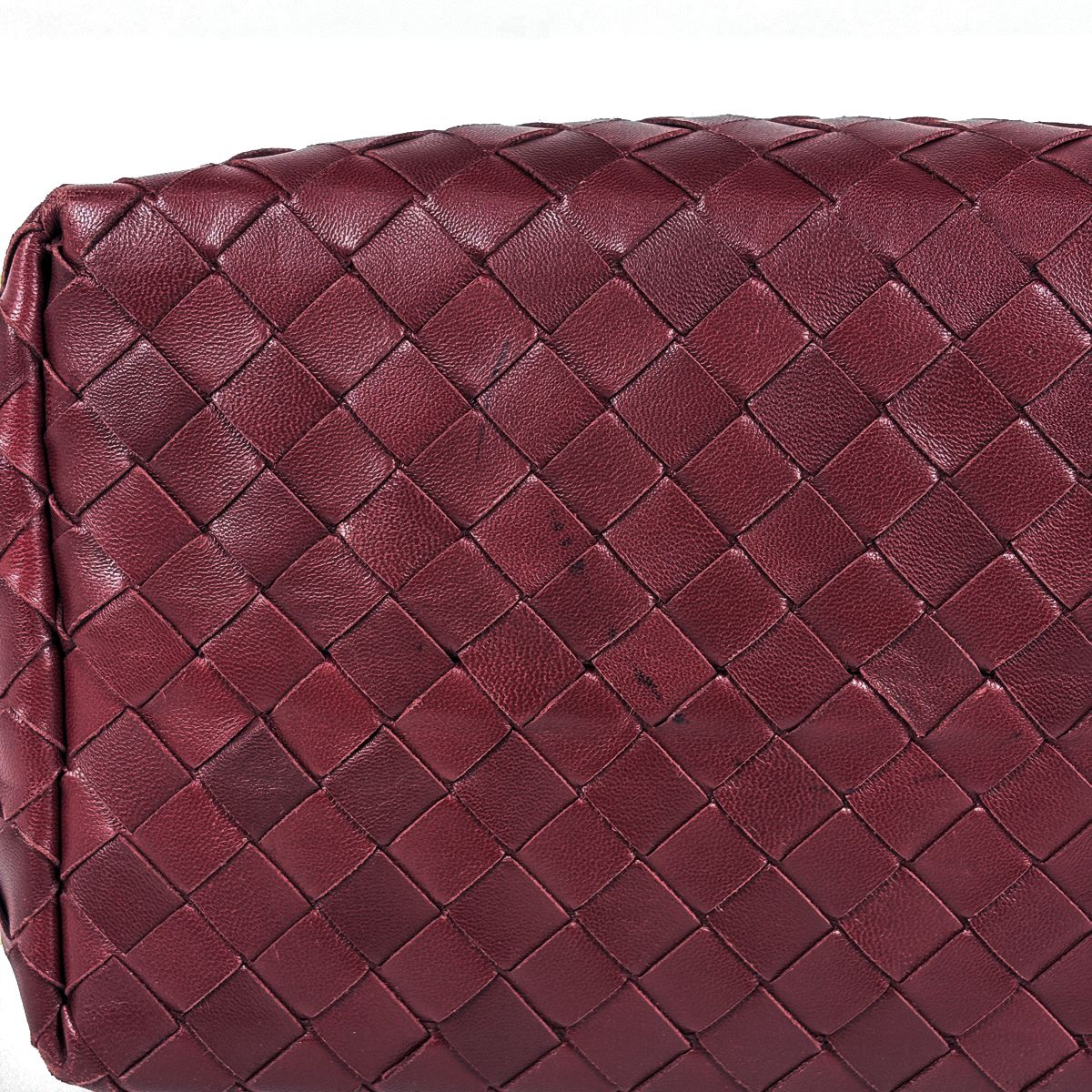 Bottega Veneta Handbag Intrecciato Leather Bordeaux — view 3