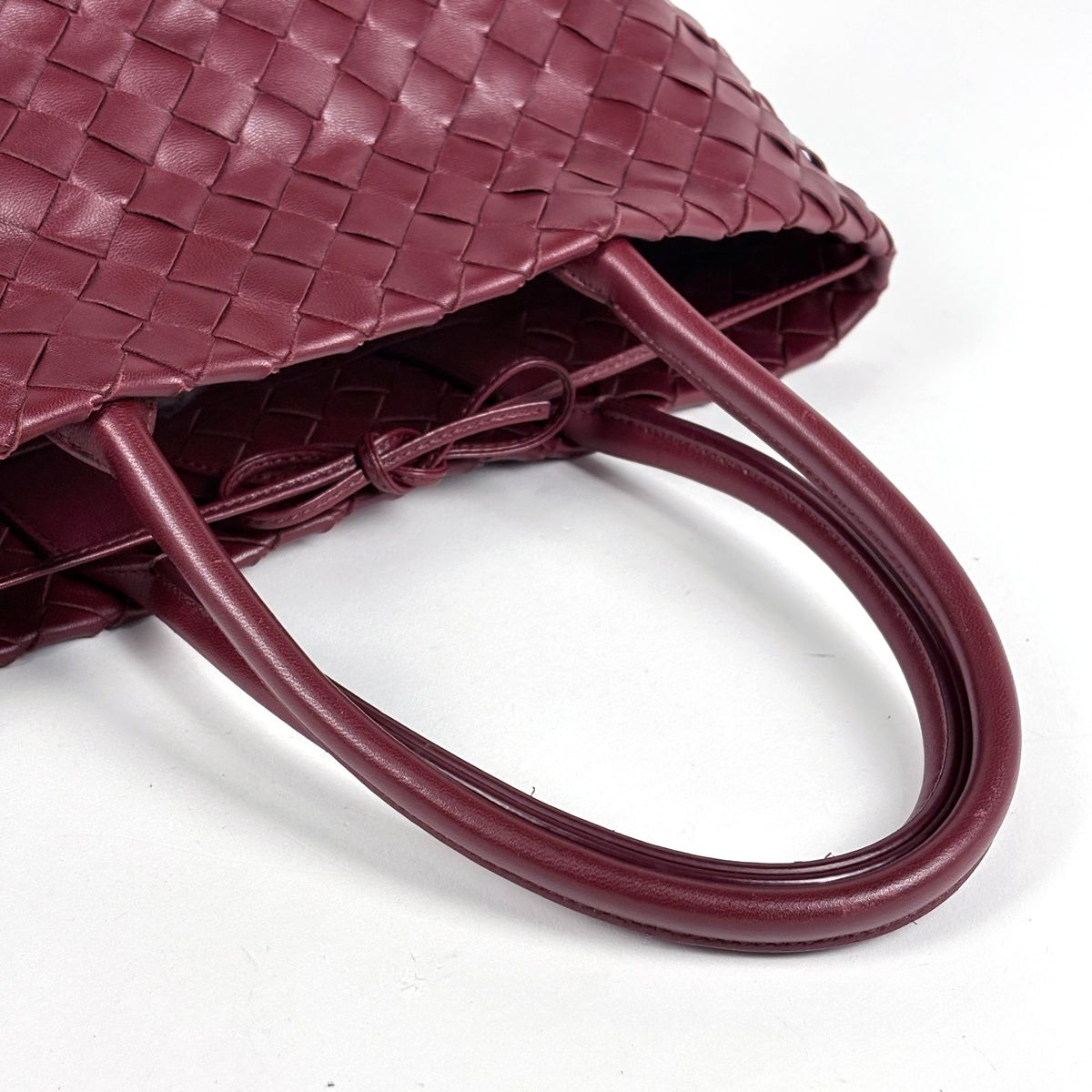 Bottega Veneta Handbag Intrecciato Leather Bordeaux — view 6