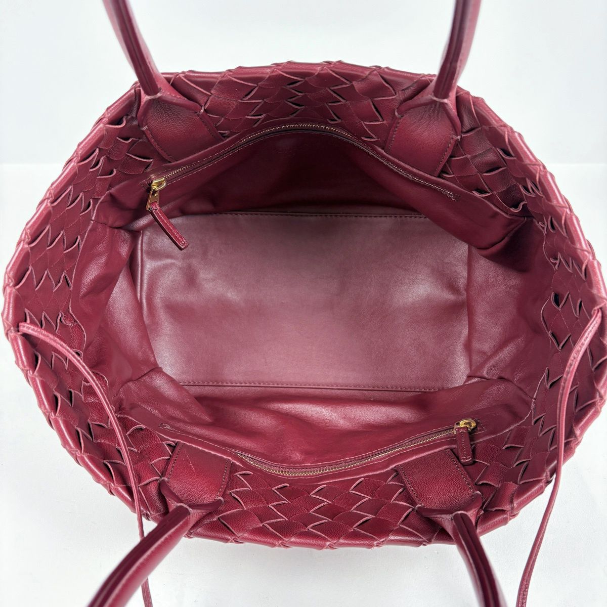 Bottega Veneta Handbag Intrecciato Leather Bordeaux — view 7
