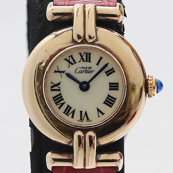 Cartier Must Colisee 925 Sterling Silver Ivory Dial Watch