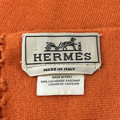 Hermes Scarf Orange Cashmere — view 2