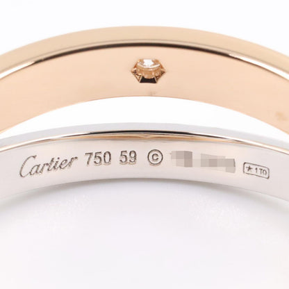 Cartier Ring Be Love Diamond 18k Pink Gold 18k White — view 4
