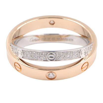 Cartier Ring Be Love Diamond 18k Pink Gold 18k White — view 2