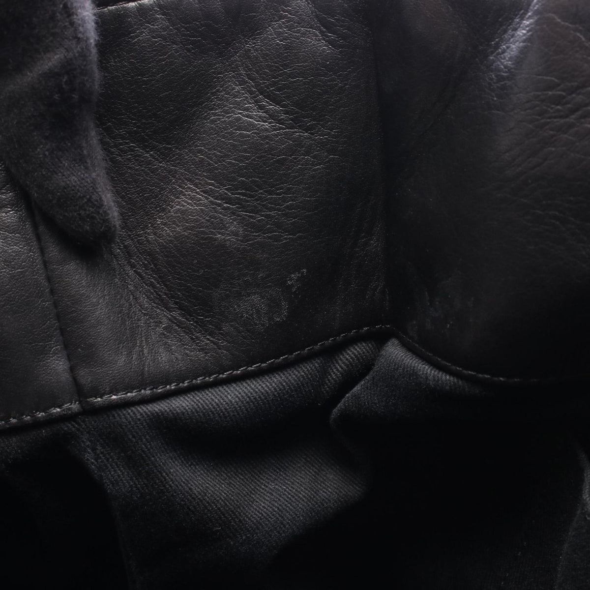 Chanel Tote Bag Quilted Black Lambskin Chain — view 7