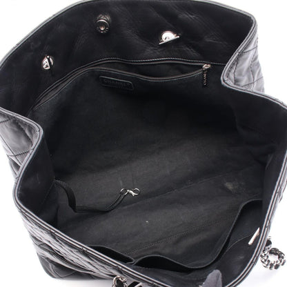 Chanel Tote Bag Quilted Black Lambskin Chain — view 3