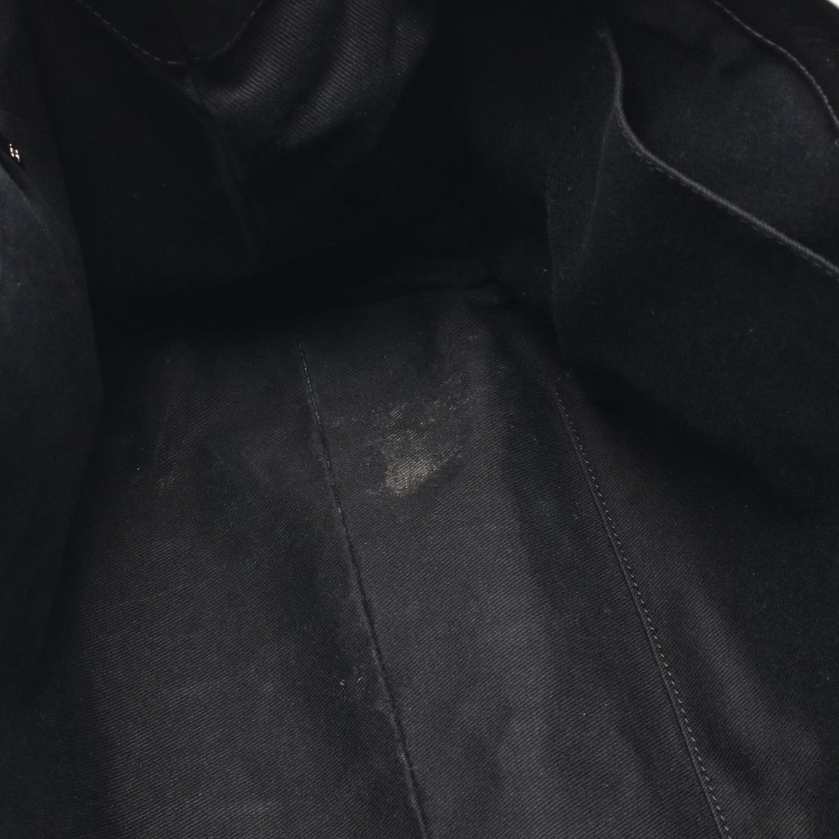 Chanel Tote Bag Quilted Black Lambskin Chain — view 6