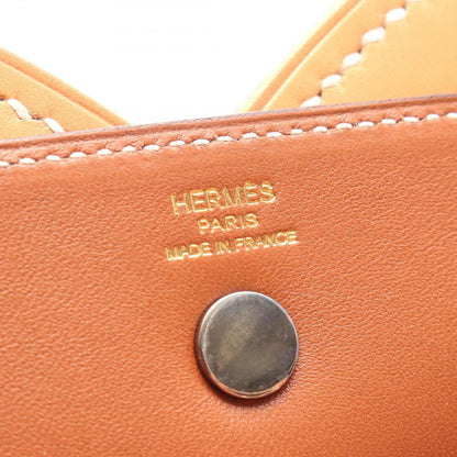 Hermes Handbag Vintage Handle Bag Natural Leather — view 4