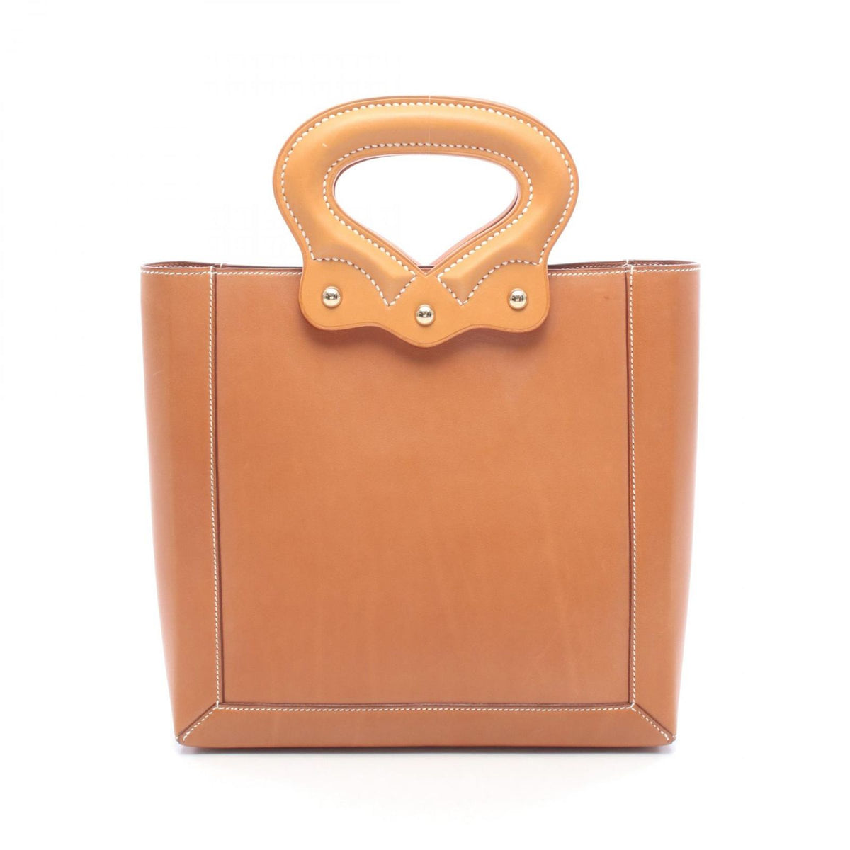 Hermes Handbag Vintage Handle Bag Natural Leather