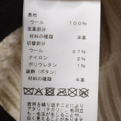 Hermes Sellier Buttons Zip Up Knit Wool Jacket — view 5