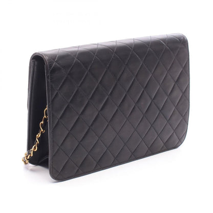 Chanel Shoulder Bag Quilted Black Lambskin Push Lock Chain — view 2