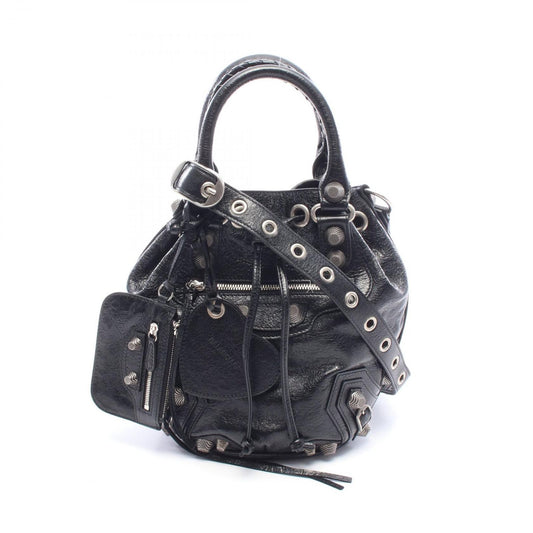 Balenciaga Le Cagole Bucket Bag Black Leather 2-Way