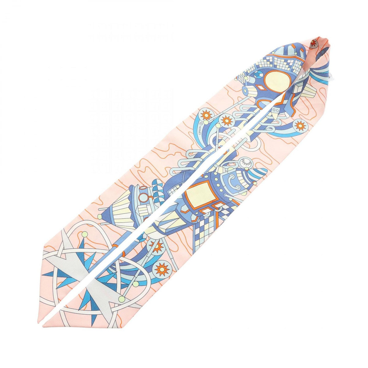 Hermes Scarf Twilly Odyssey Ribbon Silk — view 3