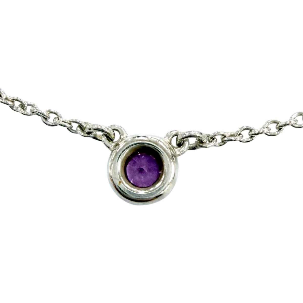 Tiffany & Co Elsa Peretti Color by the Yard Pendant 925 Pink Sapphire Silver — view 3