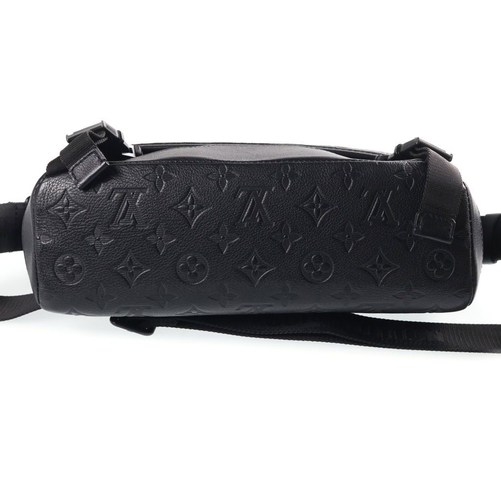 Louis Vuitton Monogram Empreinte Messenger Voyage PM Shoulder Bag Black Leather — view 4