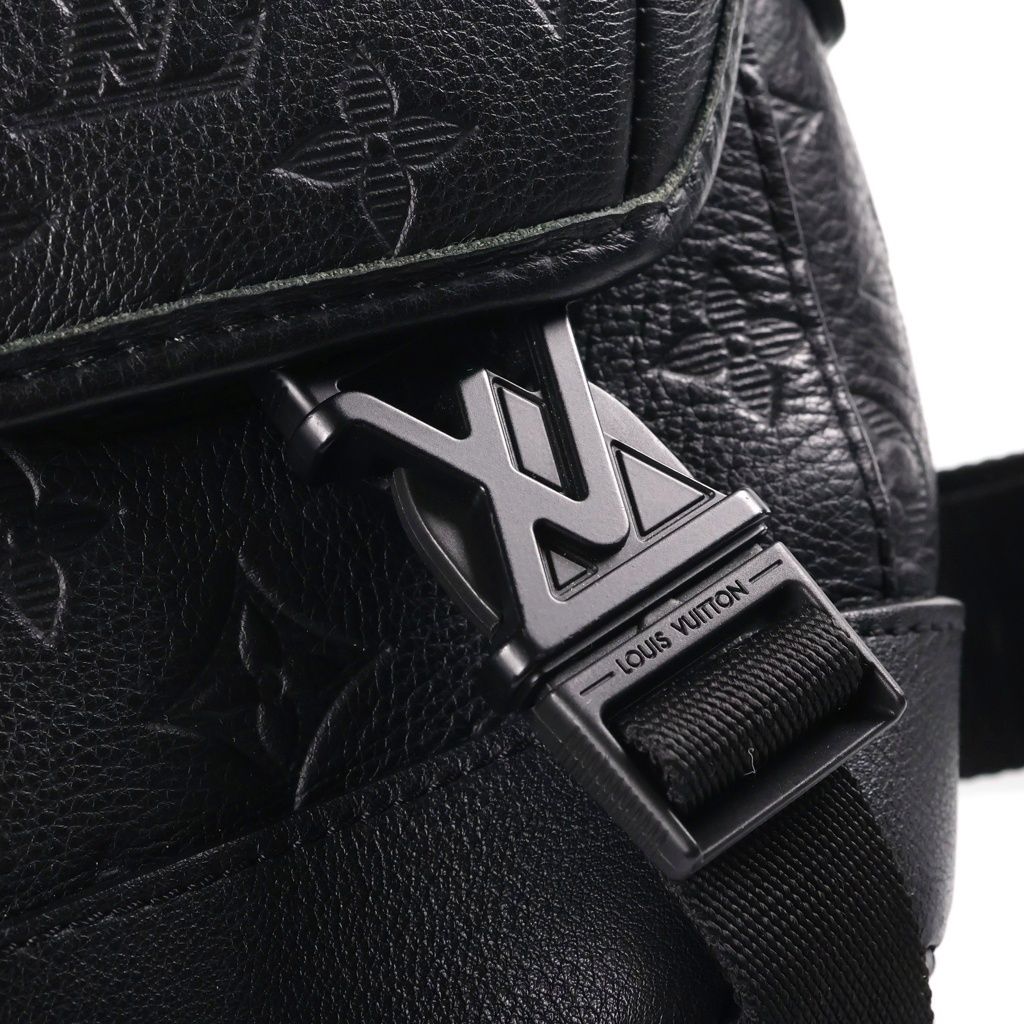 Louis Vuitton Monogram Empreinte Messenger Voyage PM Shoulder Bag Black Leather — view 6