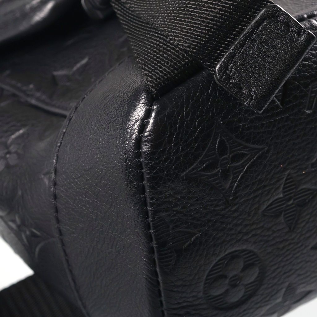 Louis Vuitton Monogram Empreinte Messenger Voyage PM Shoulder Bag Black Leather — view 5