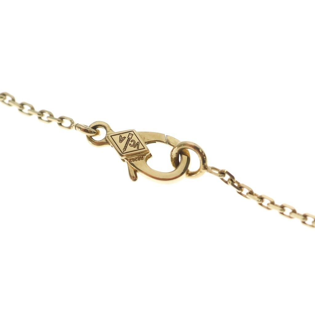 Van Cleef & Arpels Vintage Alhambra Tiger's Eye Pendant Chain Yellow — view 4
