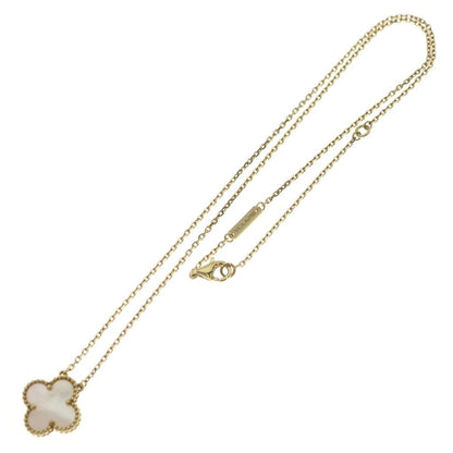 Van Cleef & Arpels Vintage Alhambra Mother of Pearl Necklace 18k Yellow Gold — view 2