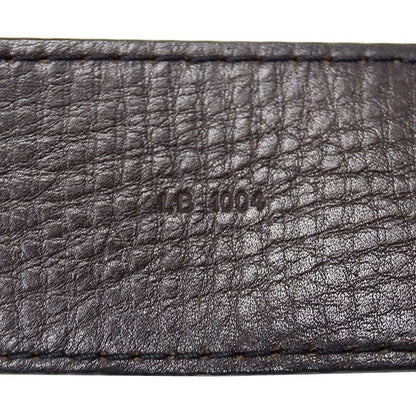 Louis Vuitton Belt Utah Leather Ceinture LV Dark Brown 110/44 Logo — view 7