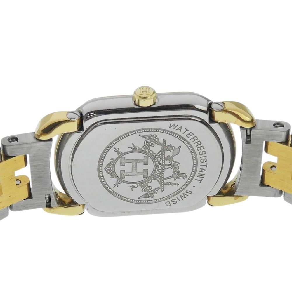 Hermes Rallye Vintage Stainless Steel Gold Plated Quartz Analog Display Dial — view 5