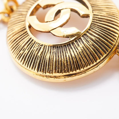 Chanel Bracelet Vintage CC Logo Round Circle Gold Plated — view 7