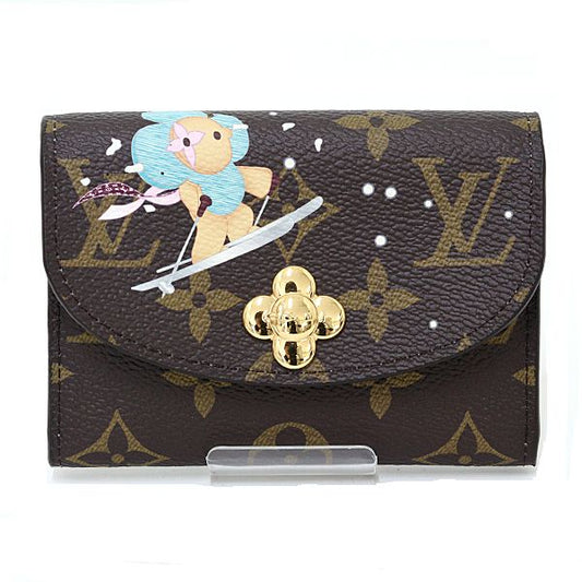 Louis Vuitton Porte Monnaie Rosalie Coin Purse Mini Wallet Vivienne Azur Frost