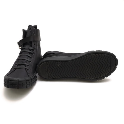 Prada Sneakers High Cut Nylon Black Re-Nylon Wheel Top Military — view 7