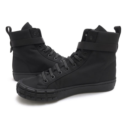 Prada Sneakers High Cut Nylon Black Re-Nylon Wheel Top Military — view 3
