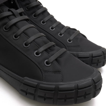 Prada Sneakers High Cut Nylon Black Re-Nylon Wheel Top Military — view 5