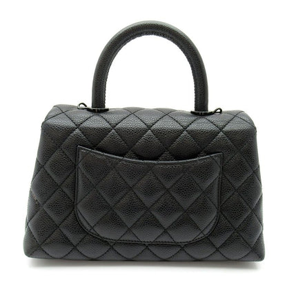 Chanel Coco Handle XS 2-Way Handbag So Black Caviar Leather — view 3