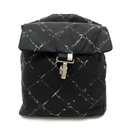 Chanel Travel Line Backpack Nylon Black