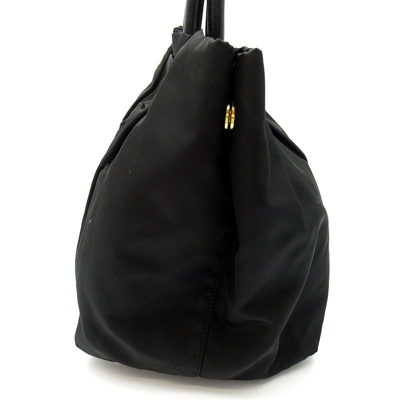 Prada Ribbon Handbag Nylon Black — view 3