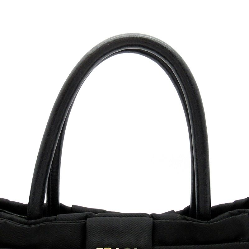 Prada Ribbon Handbag Nylon Black — view 2