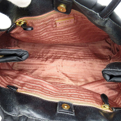 Prada Ribbon Handbag Nylon Black — view 7
