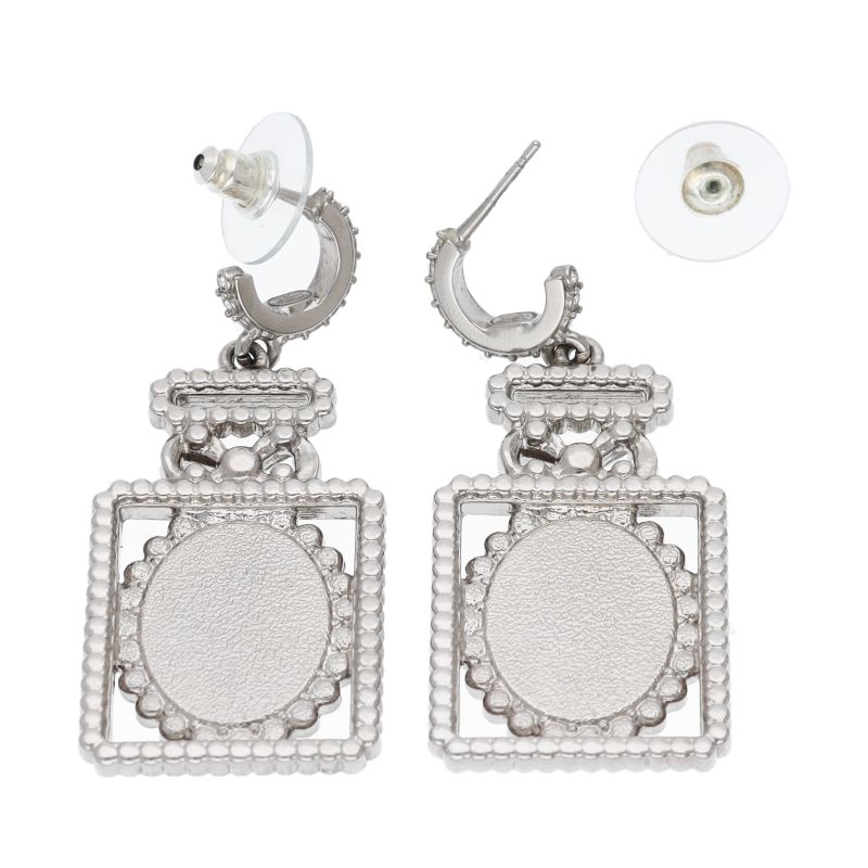 Chanel Earrings Bottle Motif Brass — view 2