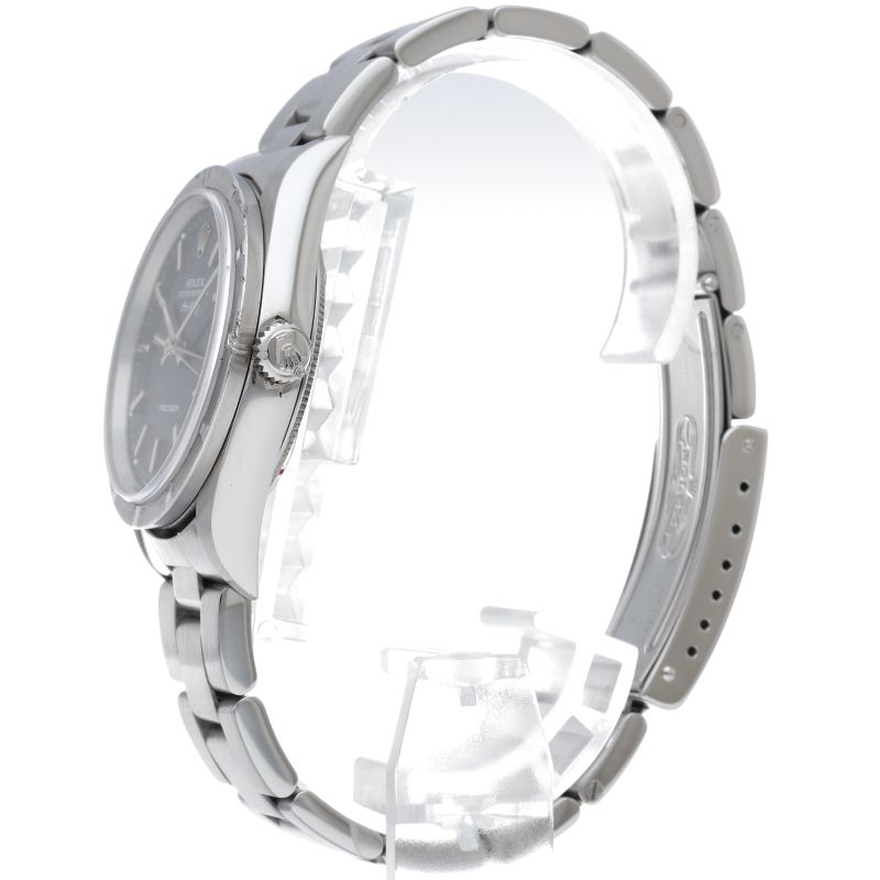 Rolex Air King SS Watch Blue — view 3