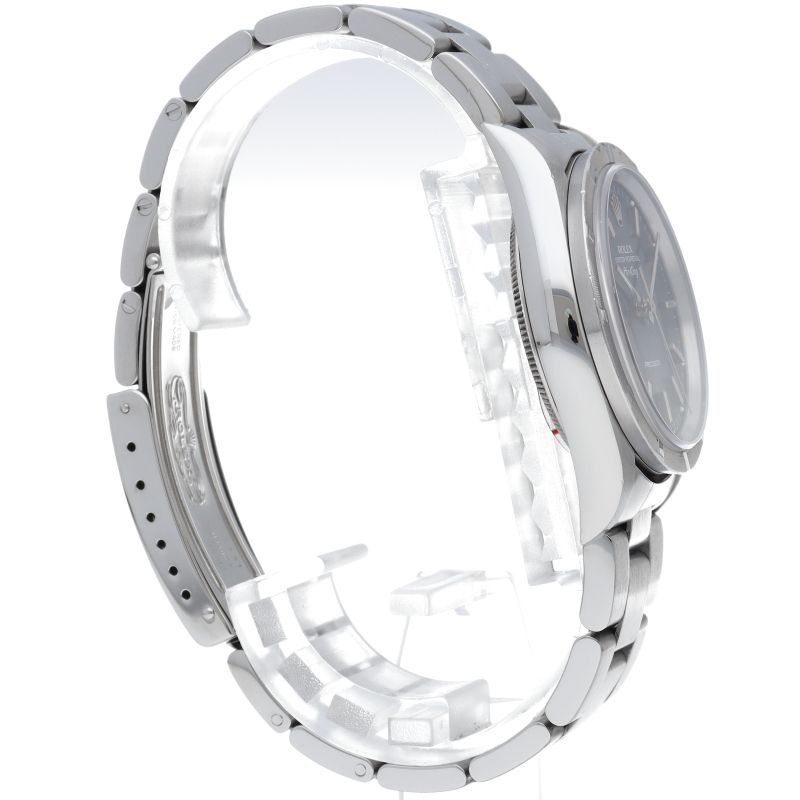 Rolex Air King SS Watch Blue — view 4