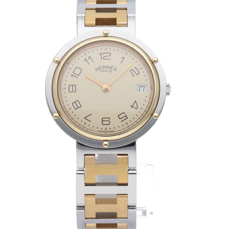 Hermes Clipper Watch SS Ivory — view 2