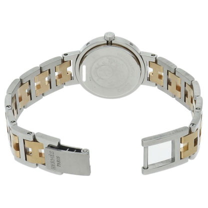 Hermes Clipper Watch SS Champagne — view 5