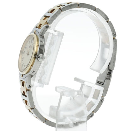 Hermes Clipper Watch SS Champagne — view 3