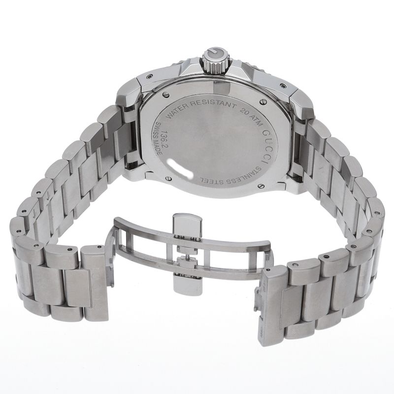 Gucci Dive Watch SS Black — view 5