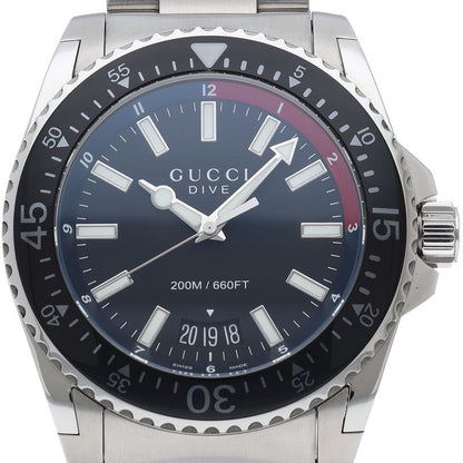 Gucci Dive Watch SS Black