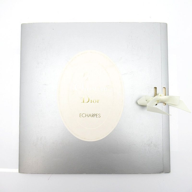 Dior Scarf Trotter Silk 100% Black White — view 4