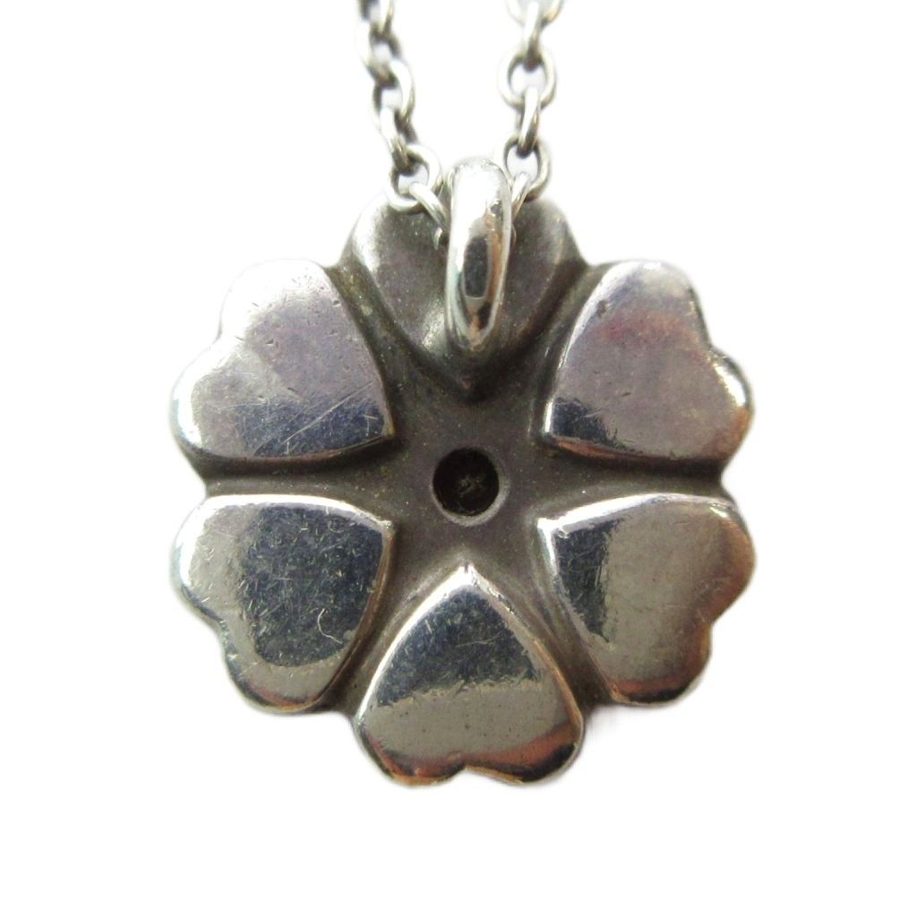 Tiffany & Co Crown of Heart Pendant Logo Quatrefoil Silver — view 2
