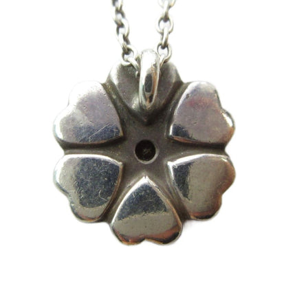 Tiffany & Co Crown of Heart Pendant Logo Quatrefoil Silver — view 2