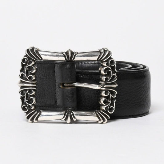 Chrome Hearts Blt Filigree Otj Belt 30 Leather 925 Sterling Silver
