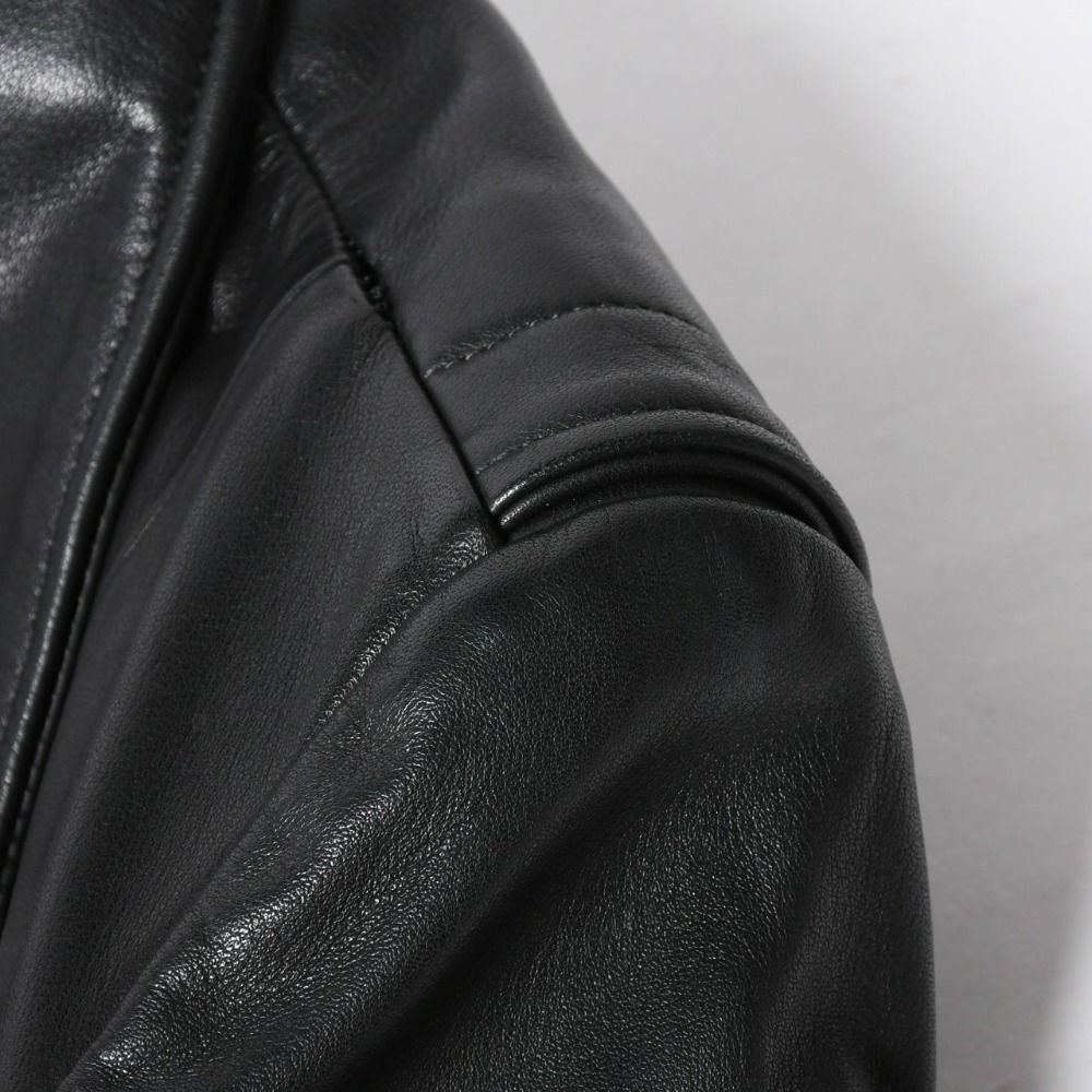 Chrome Hearts Jacket Riders Leather Jjdean Black 925 Sterling Silver — view 8