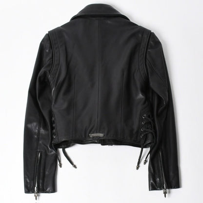 Chrome Hearts Jacket Riders Leather Jjdean Black 925 Sterling Silver — view 2